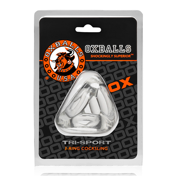 Oxballs Tri-Sport Cocksling (Clear)